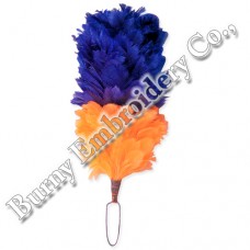Blue Orange Plume Feather